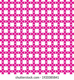 Abstract seamless pink pattern with white background