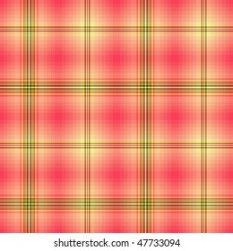 Abstract seamless pink-green-yellow checkered pattern (vector EPS 10)