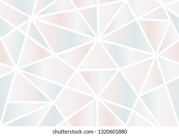 Abstract seamless poligon pattern. White mosaic background.