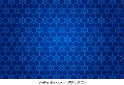 Abstract seamless polygon blue pattern background