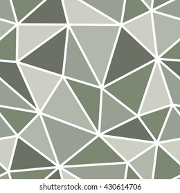 Abstract seamless polygon pattern. Light and dark grey polygon pattern for background or wallpaper. The polygon pattern for printing presentation or flyer. Thick white lines on the polygon pattern.