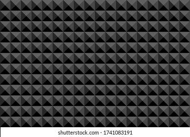 Abstract seamless polygonal pattern black. Vector background.