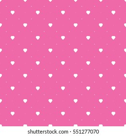 Abstract Seamless Purple Hearts Pattern - Valentine's Day Card or Background Vector Design