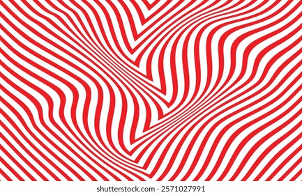 abstract seamless red arrow style line wave pattern suitable for background.