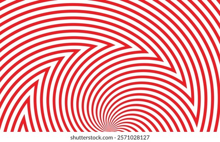 abstract seamless red arrow style line arc pattern art suitable for background.