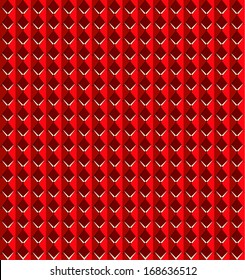 The abstract seamless red background made out of diamond shapes / The red rhombus theme / The abstract pattern 