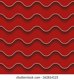 Abstract seamless red vector pattern 