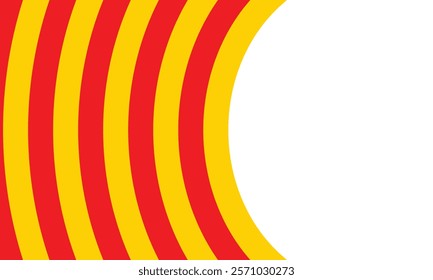 abstract seamless red yellow arc line pattern suitable for background.