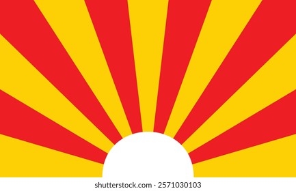 abstract seamless red yellow sunrise line pattern suitable for background.