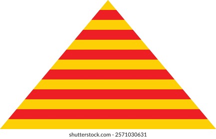abstract seamless red yellow triangle line pattern suitable for background.