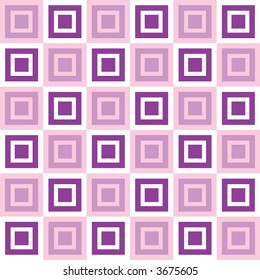 Abstract seamless repeat design with different size squares overlaying each other