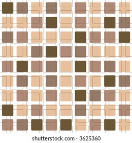 Abstract seamless repeat tile design with a seventies feel