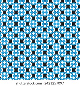 abstract seamless repeatable black blue rectangle pattern.