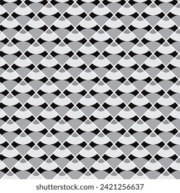 abstract seamless repeatable black grey stylish pattern vector.