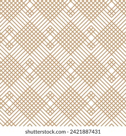 abstract seamless repeatable brown diagonal cross line pattern.