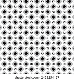 abstract seamless repeatable grey black rounded rectangle pattern.