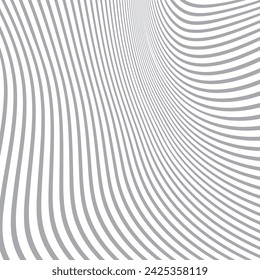 abstract seamless repeatable grey wave line pattern.