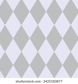 abstract seamless repeatable lavender rhombus pattern on grey.