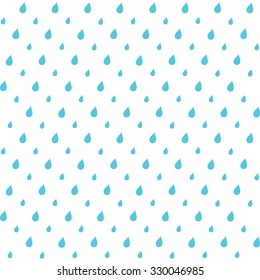 Abstract seamless repeatable minimal blue and white wallpaper background design with rain drops . Eps 10 stock vector illustration 