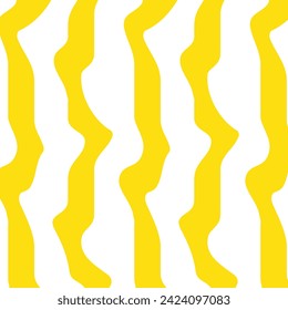 abstract seamless repeatable vertical yellow warp line pattern.