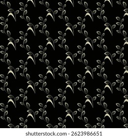  Abstract Seamless repeating floral leaf pattern textured geometric  colorful background vector  modern simple wallpaper, tile , wallpaper, fabric, textile, cards, covers ,banners ,branding . black 
