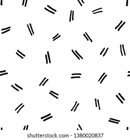 Abstract Seamless Repeating Pattern hand drawn with pen, brush ans ink. Great texture for print, wallpaper, home decor, spring summer fashion fabric, textile, invitation background, paper - Vector.