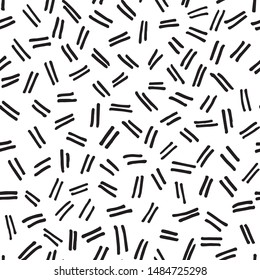 Abstract Seamless Repeating Pattern hand drawn with pen, brush ans ink. Great texture for print, wallpaper, home decor, spring summer fashion fabric, textile, invitation background, paper - Vector.