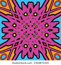 abstract seamless repeating symmetry pattern