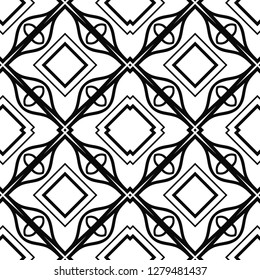 Abstract seamless retro art deco vintage ornamental background