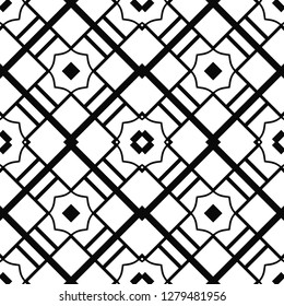 Abstract seamless retro art deco vintage ornamental background