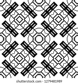 Abstract seamless retro art deco vintage ornamental background