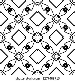 Abstract seamless retro art deco vintage ornamental background