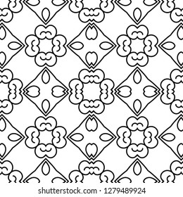 Abstract seamless retro art deco vintage ornamental background
