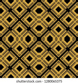Abstract seamless retro art deco vintage ornamental background