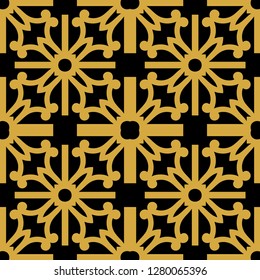 Abstract seamless retro art deco vintage ornamental background
