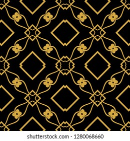 Abstract seamless retro art deco vintage ornamental background