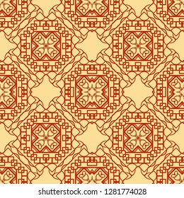 Abstract seamless retro art deco vintage ornamental background