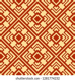 Abstract seamless retro art deco vintage ornamental background