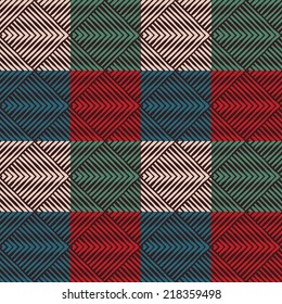 Abstract seamless retro pattern illustration.