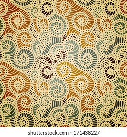 Abstract seamless retro pattern.Vector illustration. 