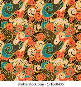 Abstract seamless retro pattern.Vector illustration. 