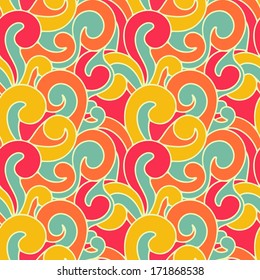 Abstract seamless retro pattern.Vector illustration. 