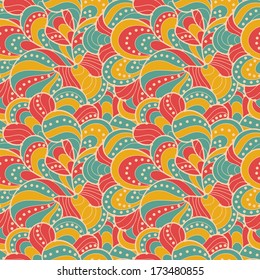 Abstract seamless retro pattern.Vector illustration. 