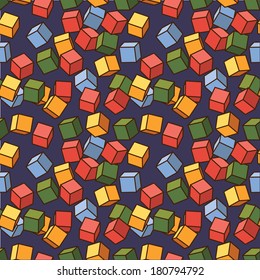 Abstract seamless retro pattern.Vector illustration. 