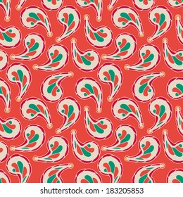 Abstract seamless retro pattern.Vector illustration. 