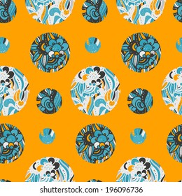 Abstract seamless retro pattern.Vector illustration. 