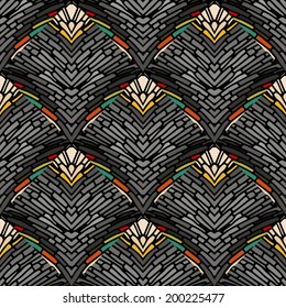 Abstract seamless retro pattern.Vector illustration. 
