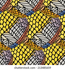 Abstract seamless retro pattern.Vector illustration.