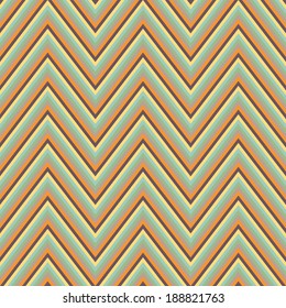Abstract seamless retro zigzag ornament. Use as pattern fill