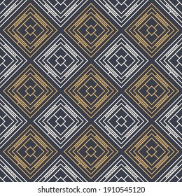 Abstract seamless rhombuses pattern. Modern stylish texture. Repeating geometric tiles. Vector color background.